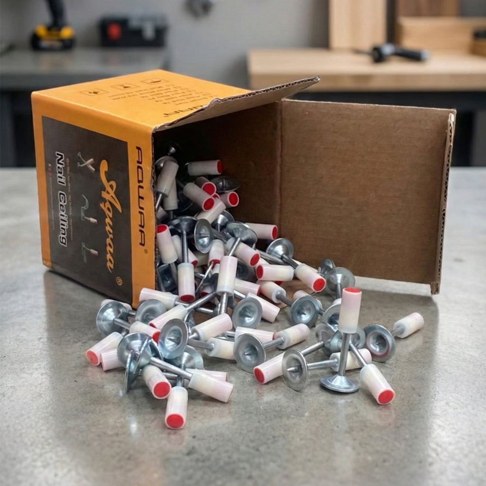 Caja x100 Remaches Fulminantes Para Todo Tipo de Superficie - Concreto, Acero, Madera, Hormigón