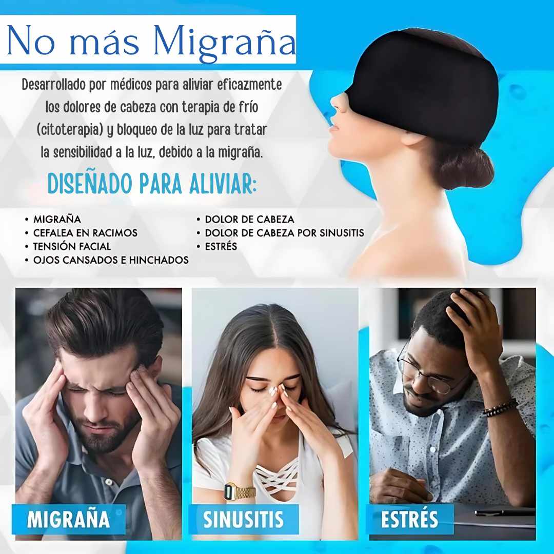 Gorros Antimigraña Gel Frio y Caliente + Envío Gratis