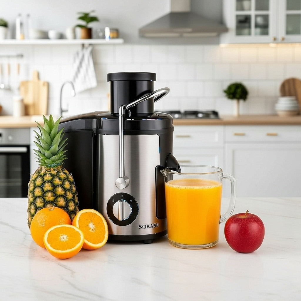 🍊 Extractor de Jugo Sokany® con Separador de Pulpa – Eléctrico, 1.6 Litros, 800W BlackFriday