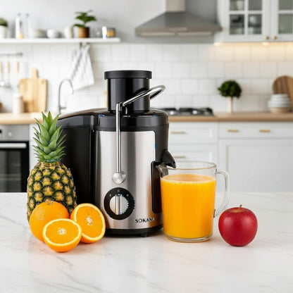 🍊 Extractor de Jugo Sokany® con Separador de Pulpa – Eléctrico, 1.6 Litros, 800W BlackFriday