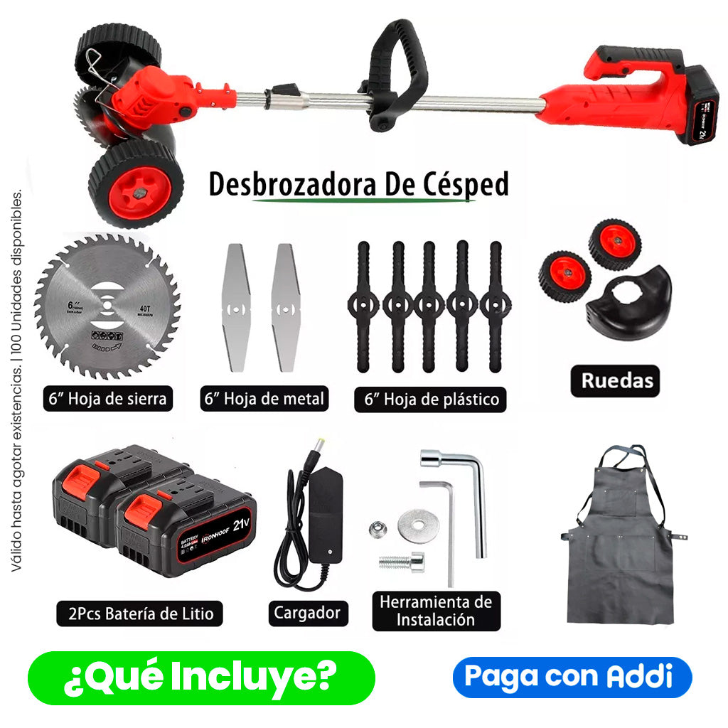 Guadaña  STIHL Eléctrica Profesional Recargable 3 en 1 ⚡️🔋 con Doble Batería y Kit Completo de Más de 20 Accesorios 🌿🛠️